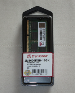 transcend メモリ 16GB